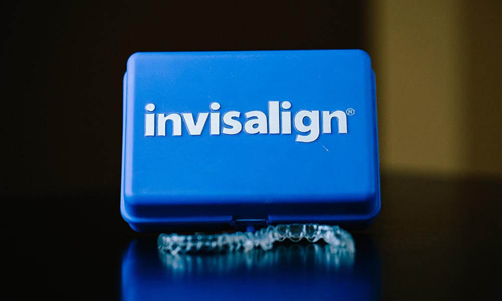 Case for Invisalign clear aligners